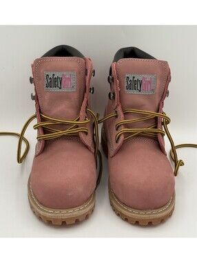 Safety Girl Pink Steel Toe Boot, Size 5.5 Medium